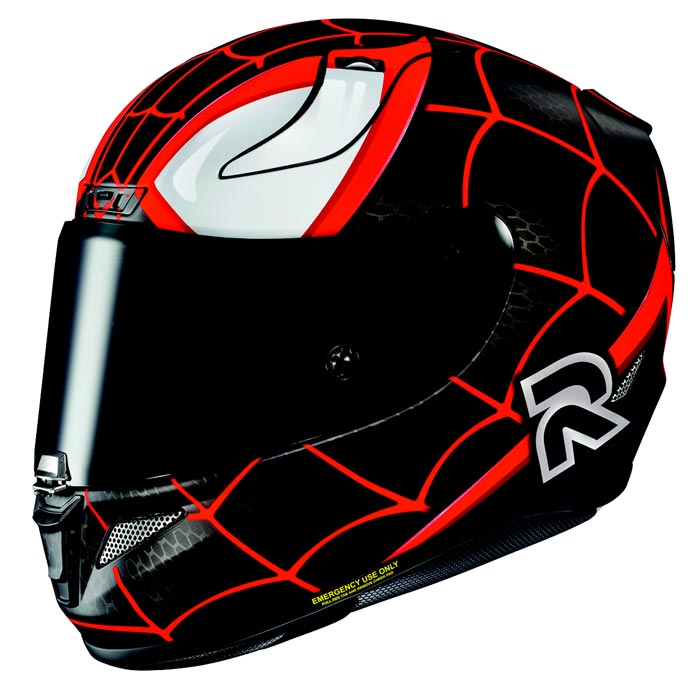 Spiderman Miles Morales RPHA 11 Pro Motorcycle Helmet Left Side