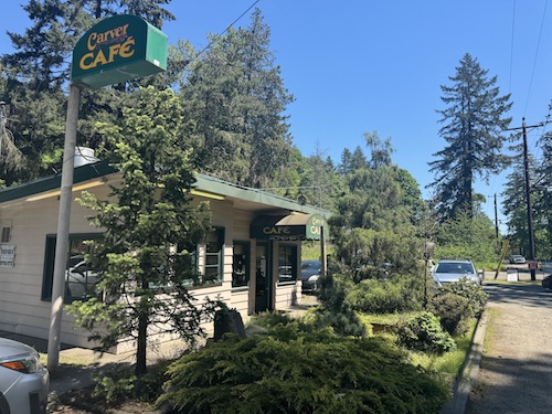 PNW Road Trip twilight filming locations Carver Cafe