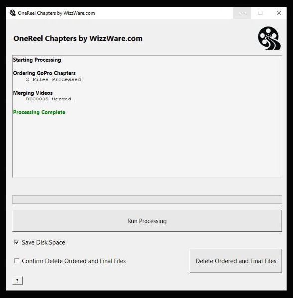 One Reel Chapters WizzWare Product GUI