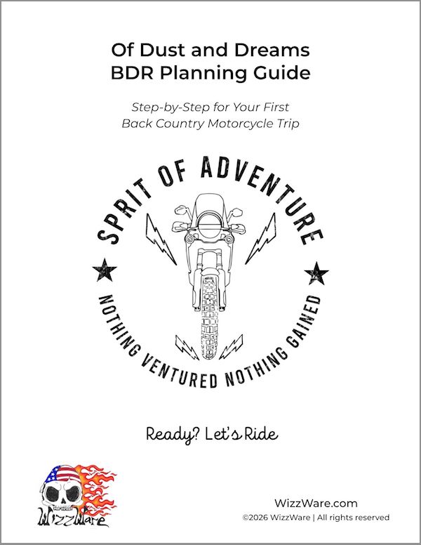 Adventure Motorcycle Trip Planner - WizzWare BDR planner