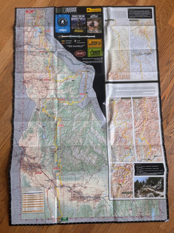 Idaho BDR trail map