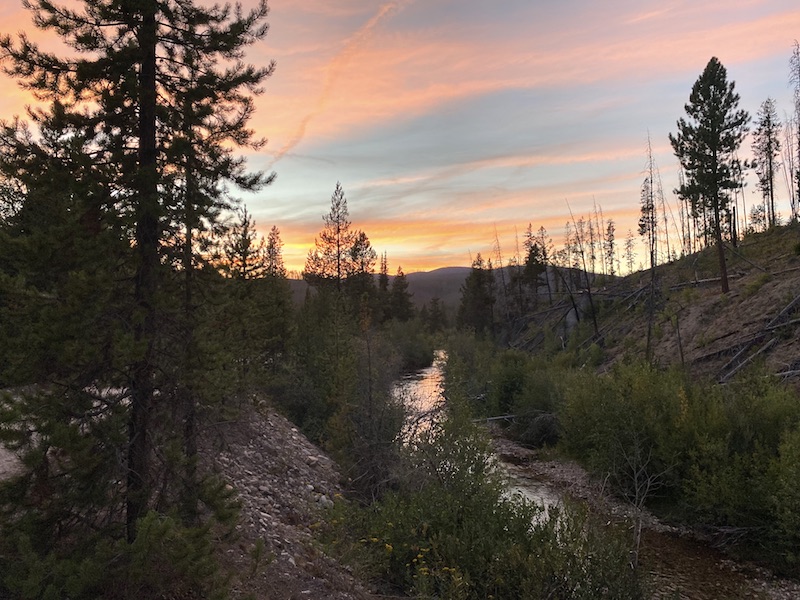 Idaho BDR at sunset